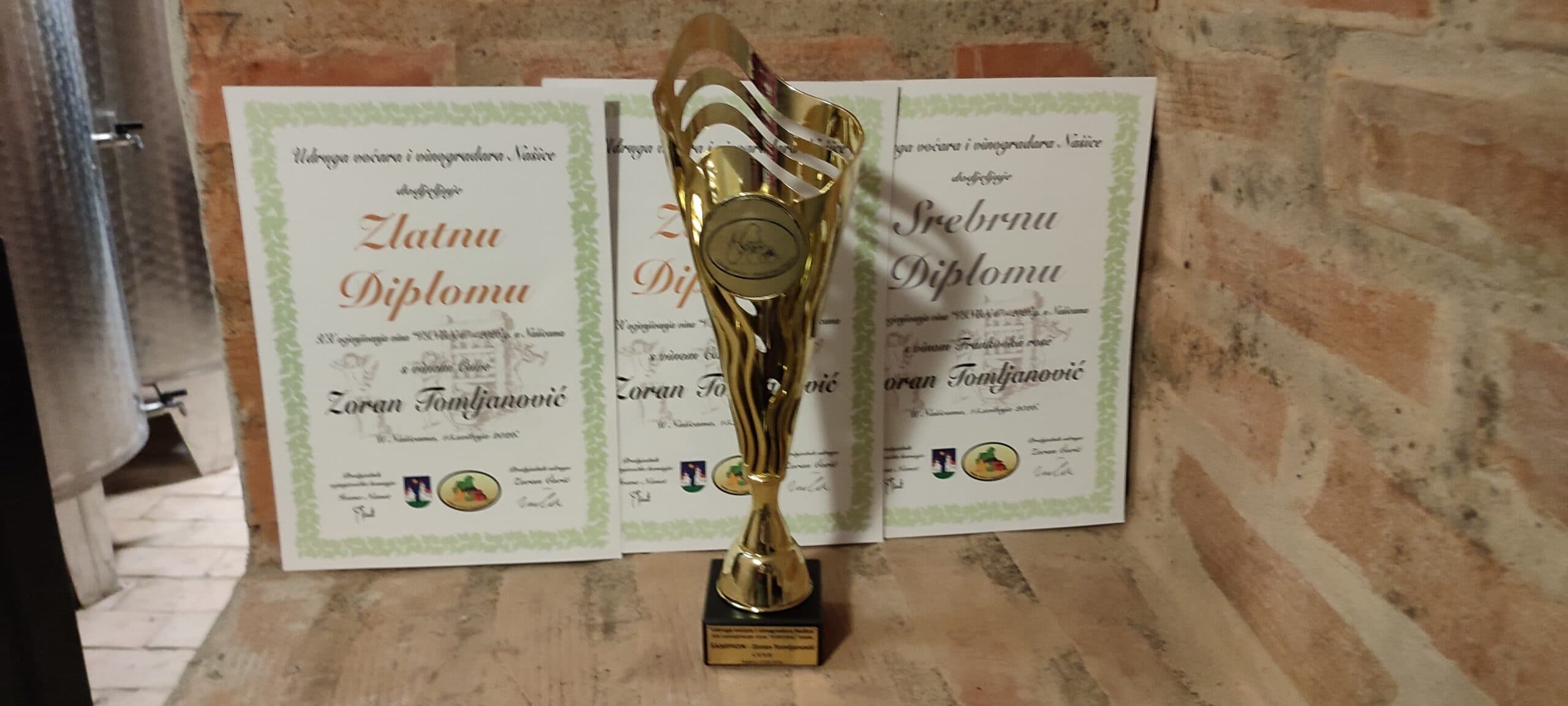 Nove zlatne medalje i šampionska titula za naša vina